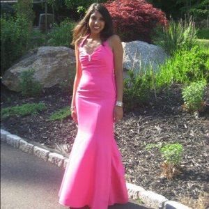 Formal pink gown